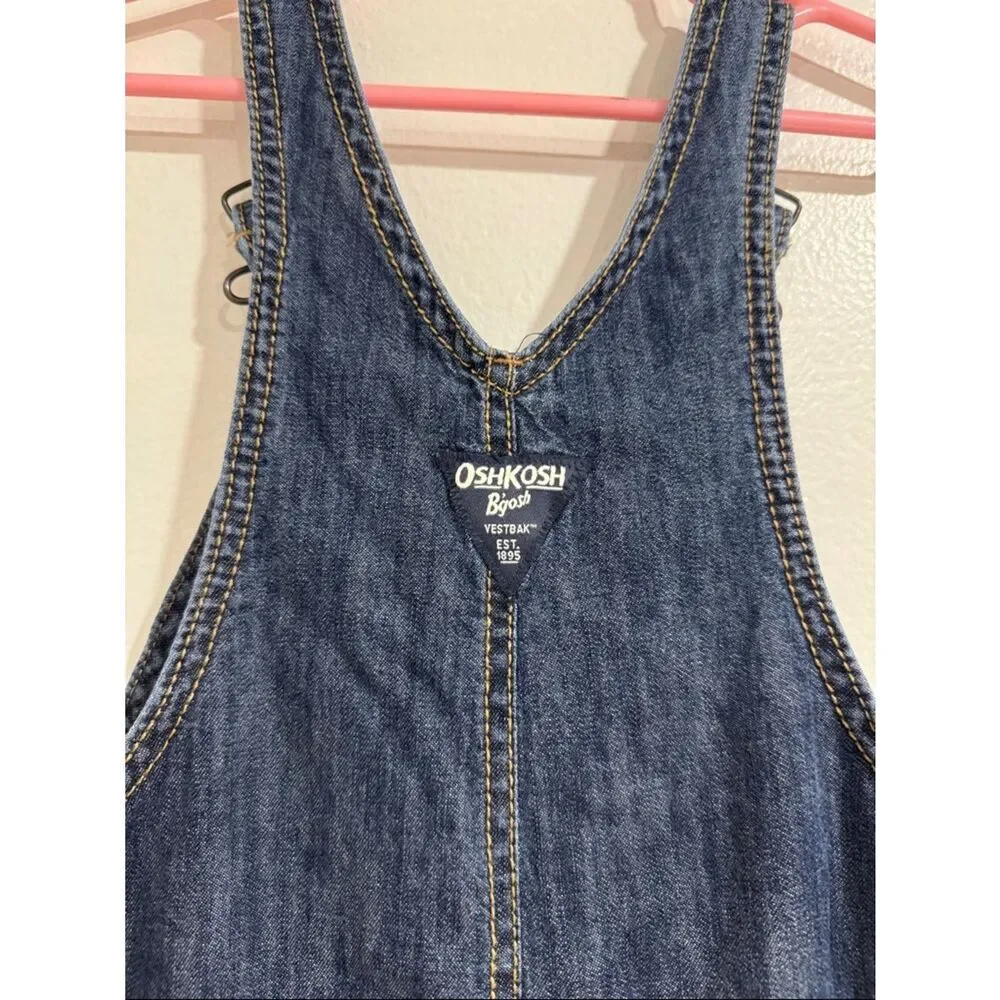 OshKosh B'gosh Dark Blue Denim Kids Overalls EUC
